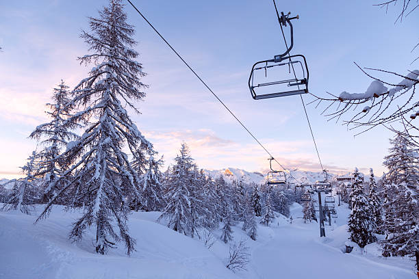 istock Vogel ski center in mountains Julian Alps 464708344