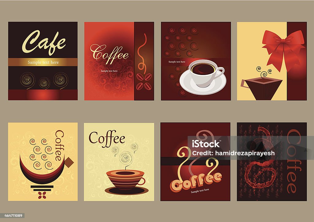 vector coffee packaging labels Set of retro coffee label designs for packaging Advertisement stock vector