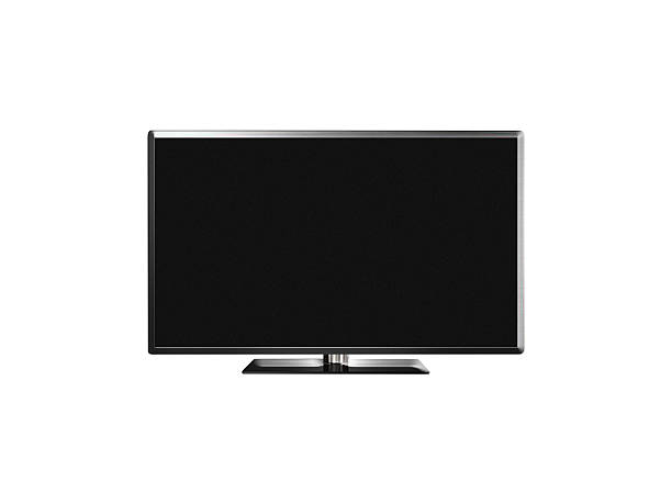istock hand holding remote control and on monitor screen 464712210