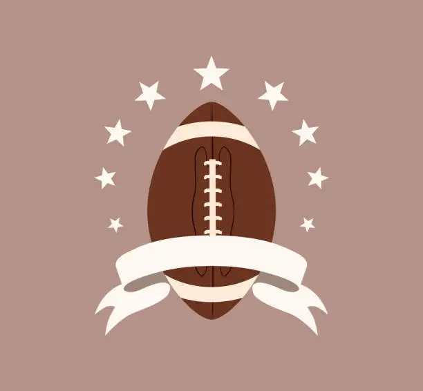 Vector illustration of Rugby symbol