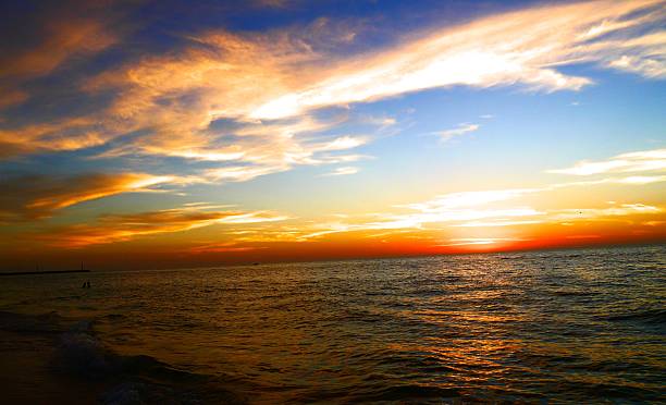 istock sunset beach ocean panorama fisherboat 464715682