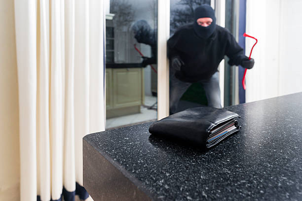 istock Burglar with a crowbar 464717659