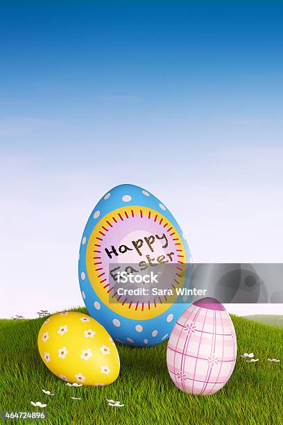 Decorated Easter Eggs Stock Photo - Download Image Now - 2015, Agricultural Field, Animal Egg