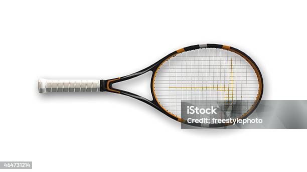 Tennis Racket Top View Stock Photo - Download Image Now - Tennis Racket, Cut Out, Racket