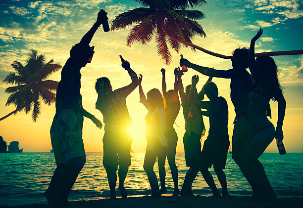 istock People Enjoying Party by the Beach 464731972
