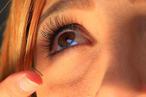istock Putting Contact Lenses 464739660