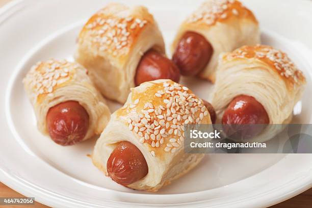 Sausage Rolls Stock Photo - Download Image Now - 2015, American Culture, Baked Pastry Item