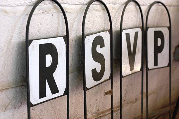 istock signpost with letters spelling rsvp respondez s'il vous plait 464742070