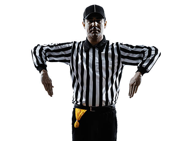 istock american football referee gestures illegal shift silhouette 464742634