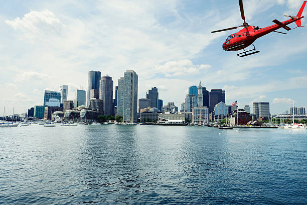 istock Helicopter tour over Boston 464742874