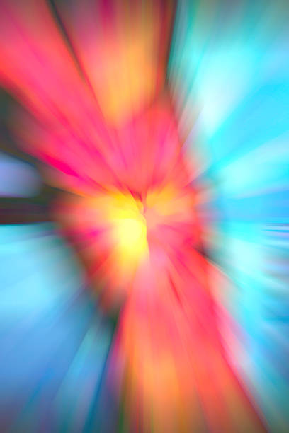 istock Varicolored abstract with radial blur 464745370