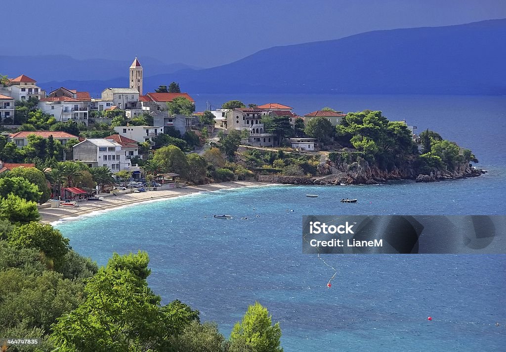 Gradac town and beach in Croatia Makarska Stock Photo