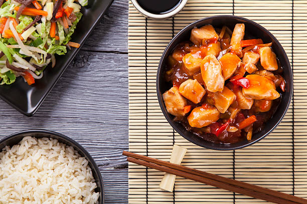 istock Chinese chicken sweet and sour sauce 464755204