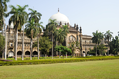 Mumbai, India - January 5, 2015: People visiting on walking the Prince of Wales Museum in Mumbai, India