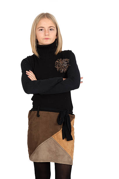 istock Beautiful girl doing different expressions in different sets of clothes 464772866