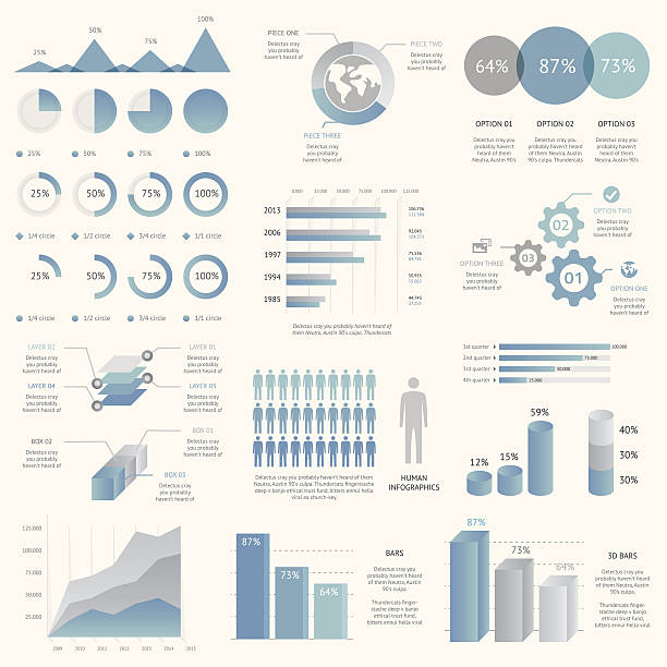 Big collection of modern business infographic vector elements vector art illustration