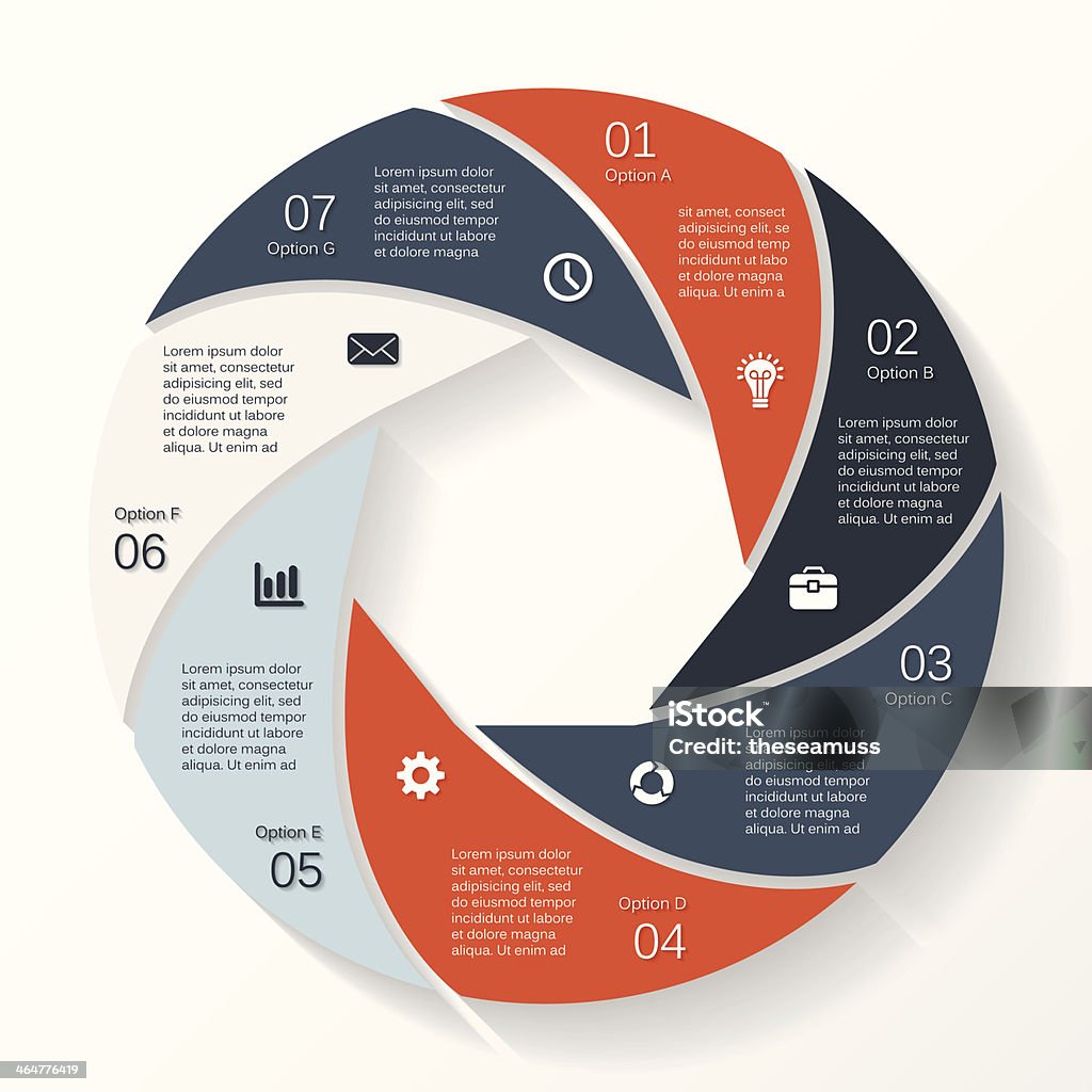 Moderne Vektor-info-Grafik für business-Projekt - Lizenzfrei Abstrakt Vektorgrafik