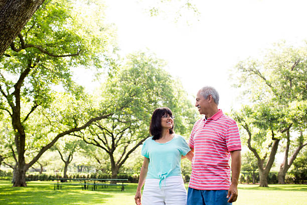 istock Happy couple walking together 464779792