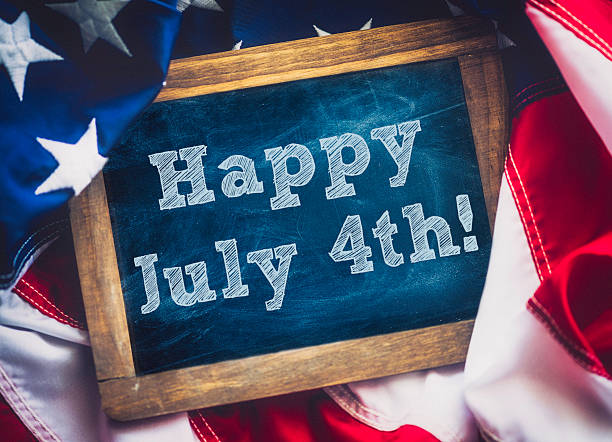 istock Celebratory message for Independence Day. Happy July 4th. 464780142