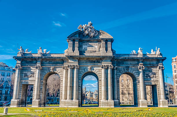 istock The Alcala Gate in Madrid, Spain. 464780500