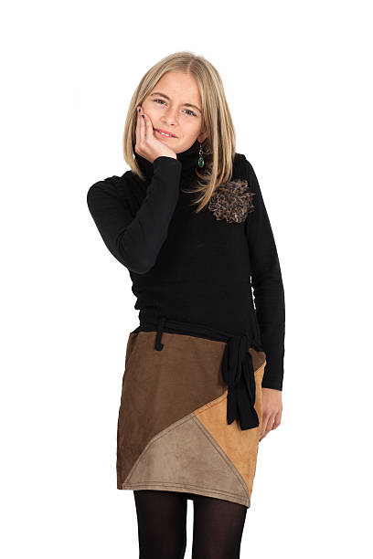 istock Beautiful girl doing different expressions in different sets of clothes 464784518
