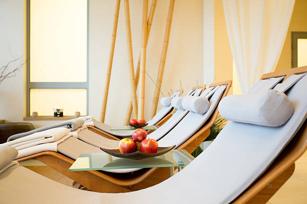 istock Close-up of loungers 464785636