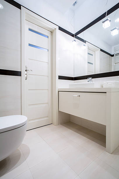 istock Toilet with washbasin 464789054