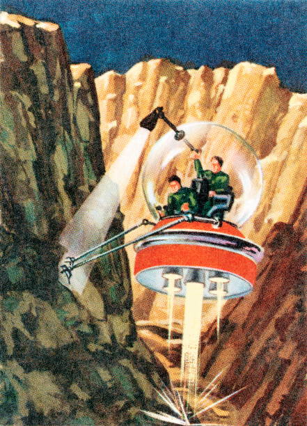 Spacecraft Landing on a Planet http://csaimages.com/images/istockprofile/csa_vector_dsp.jpg airplane mechanic stock illustrations