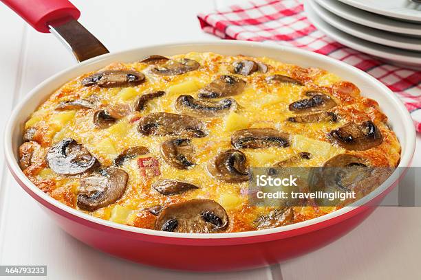 Omelet Stock Photo - Download Image Now - Edible Mushroom, Omelet, Frittata