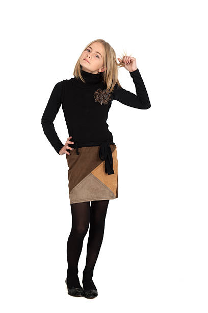 istock Beautiful girl doing different expressions in different sets of clothes 464793398
