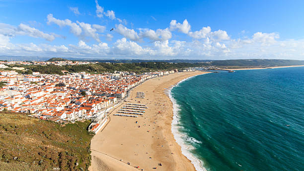 istock Nazare panoramic, Portugal 464801922
