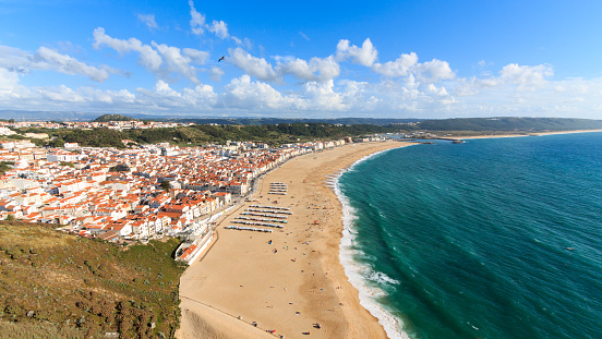 Nazare panoramic, Portugal