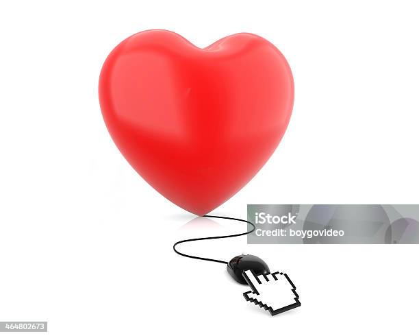 Red Heart Stock Photo - Download Image Now - Black Color, Cable, Celebration Event