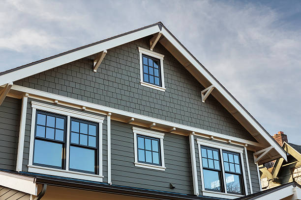 istock Front Roof line of an Upscale Home 464809003