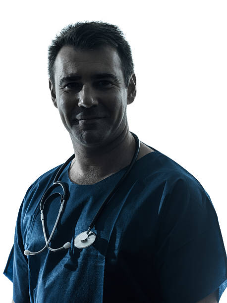 istock doctor man silhouette portrait 464812150