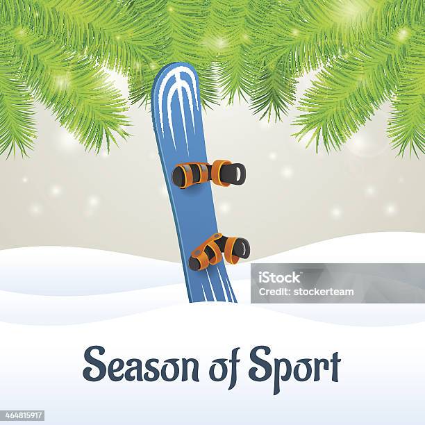 Saison De Sport Blue Snowboard Vecteurs libres de droits et plus d'images vectorielles de Activité de loisirs - Activité de loisirs, Bleu, Couleur