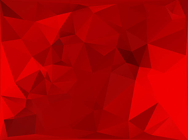 istock Red White Polygonal Mosaic Background,  Creative  Business Design Templates 464816410