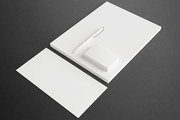 istock Blank Stationery ID Set for your design 464817603
