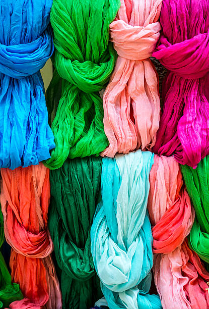 istock Pezenas (France): colorful scarves 464818223