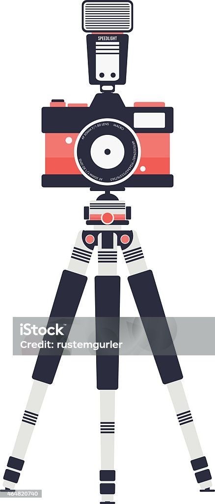 Flat Photo Camera 2015 stock vector