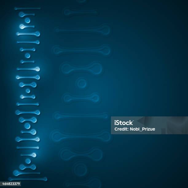 Abstract Dna Futuristic Molecule Stock Illustration - Download Image Now - Abstract, Biology, Blue
