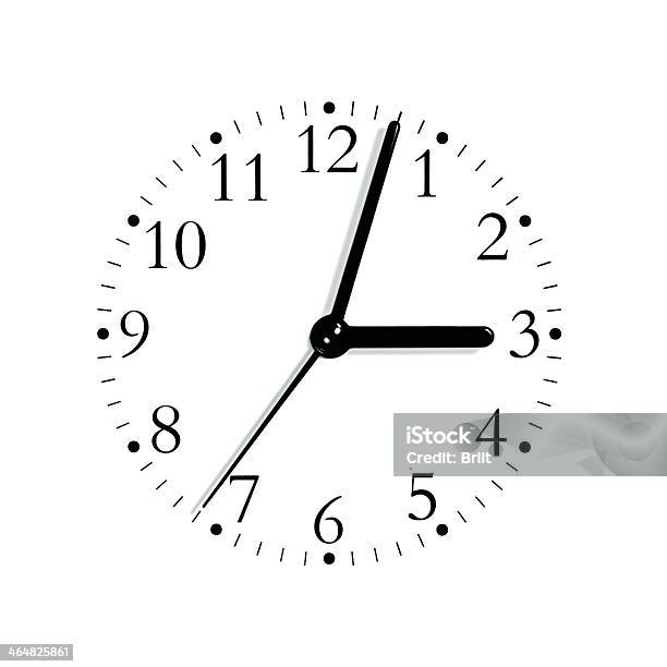 Blanco Y Negro Analógico Esfera De Reloj Dial 303 Macro En Primer Plano Aislado Foto de stock y más banco de imágenes de Aguja de Reloj