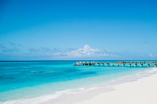 Unoccupied pier in the Caribbean