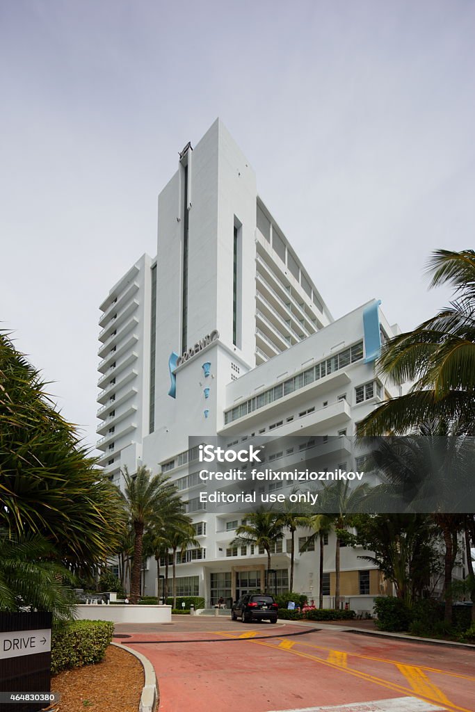 Sorrento Building Fontainebleau Hotel Miami Beach, USA - February 26, 2015: Sorrento Building Fontainebleau Hotel located at 4441 Collins Avenue Miami Beach Florida.  2015 Stock Photo