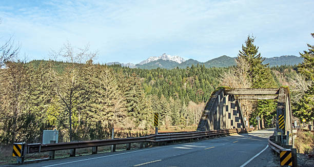 istock Hood Canal Highway and Olympic Mountains.- Washington State 464831320