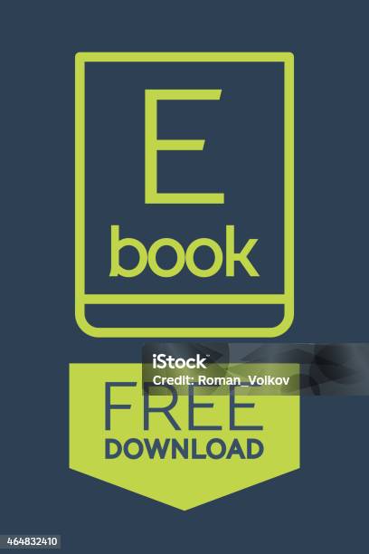 Flat Ebook Free Download Icon Stock Illustration - Download Image Now - 2015, Backgrounds, Book