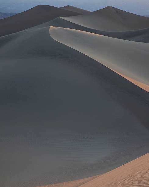 Sunrise at Mesquite Dunes, Death Valley stock photo