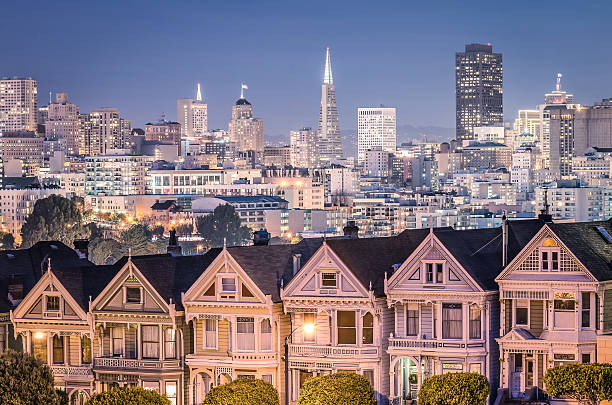 istock The Painted Ladies - San Francisco Skyline 464837427