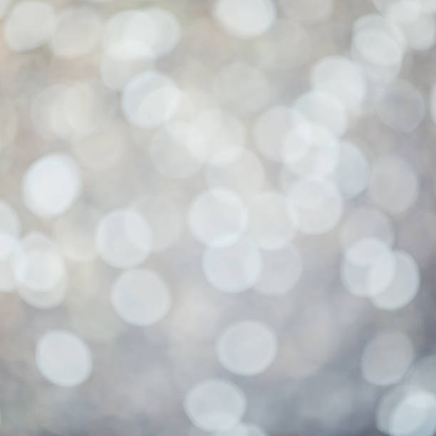 istock Glittery lights silver abstract Christmas background 464838983