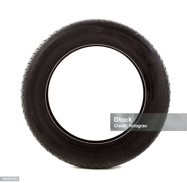 Used Tire On White Stock Photo - Download Image Now - Blurred Motion, Brake, Car